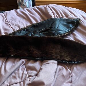 Brown Faux Fur Scarf